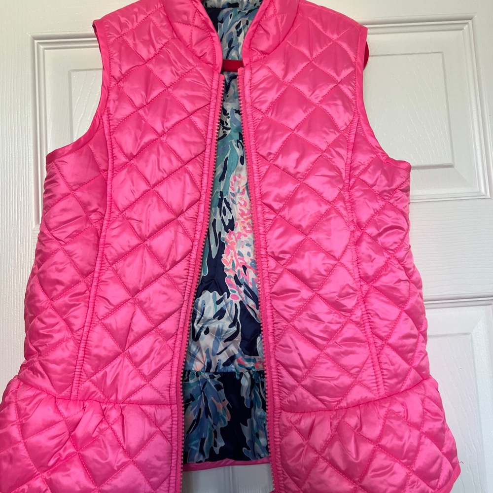 Lilly Pulitzer kids reversible quilted vest, NWOT